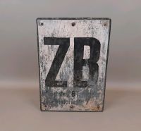 Altes Blechschild ZB Tankstelle 50er 60er Jahre Oldtimer Schild Berlin - Köpenick Vorschau