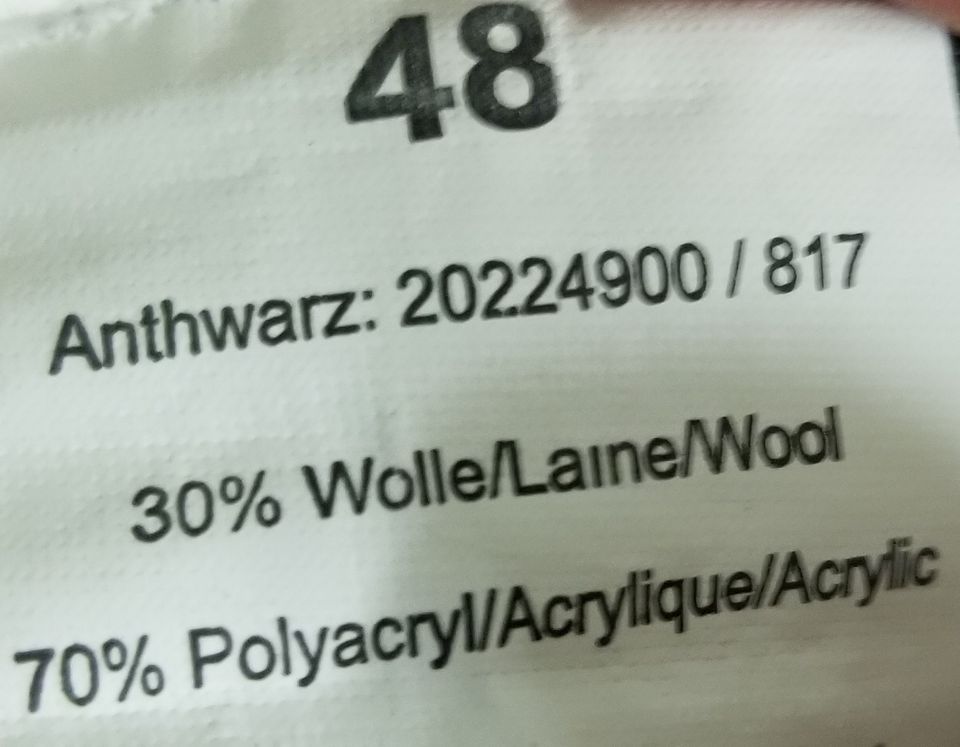 Herrenpullover CDM in Größe 48, Zustand neuwertig in Anthrazit in Bayreuth