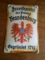 Altes Emaille Schild Blechschild Feuersozietät Brandenburg Niedersachsen - Walsrode Vorschau