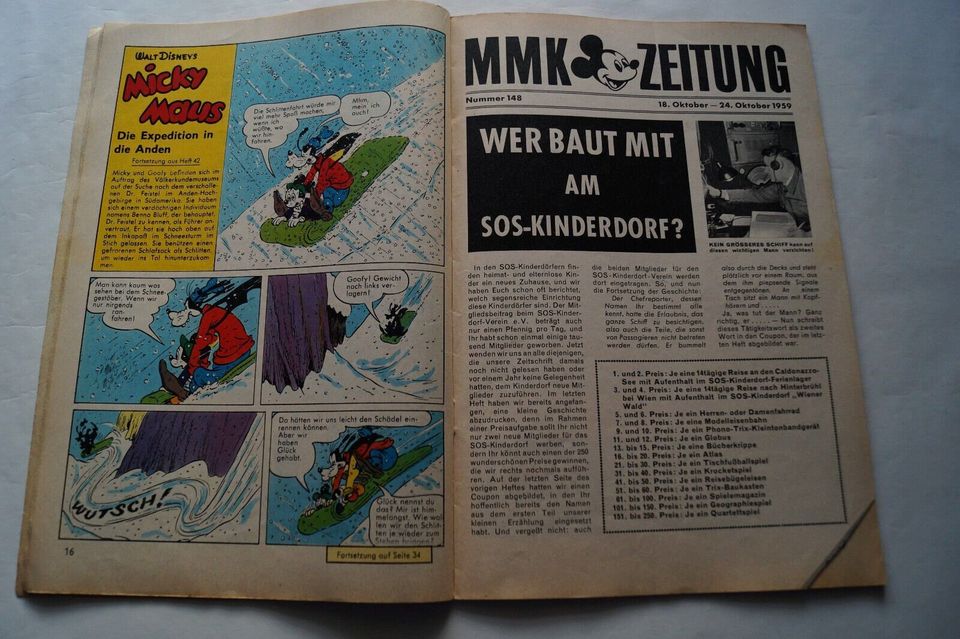 Micky Maus Heft 43 von 1959 - guter Zustand! Originalheft! in Oettingen in Bayern