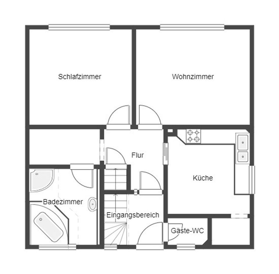 Kernsanierungsbedürftige Doppelhaushälfte in Hanglage mit möglicher Einliegerwohnung in Velden Mittelfr.