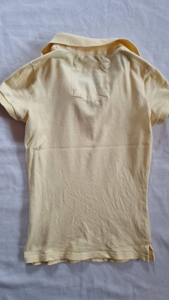 Abercrombie & Fitch Poloshirt Größe S Damen Women T-Shirt Gelb in Heroldstatt