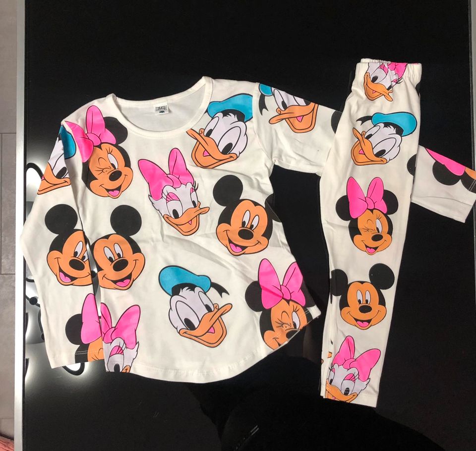 Minnie Maus Mouse Mini Set Shirt Leggings Pullover Gr 116 122 Neu in München