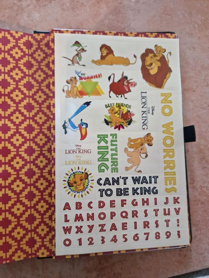 Disney der könig der löwen Notizbuch vhs optik in Erlenbach am Main 