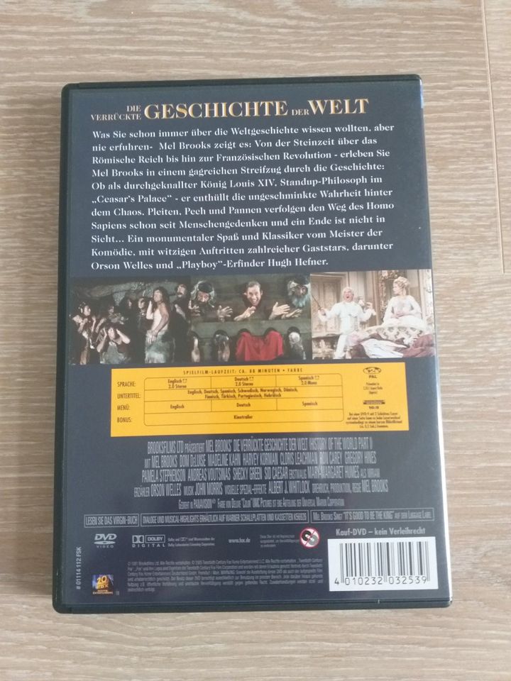 Die verrückte Geschichte der Welt – Mel Brooks – Comedy DVD in Würzburg