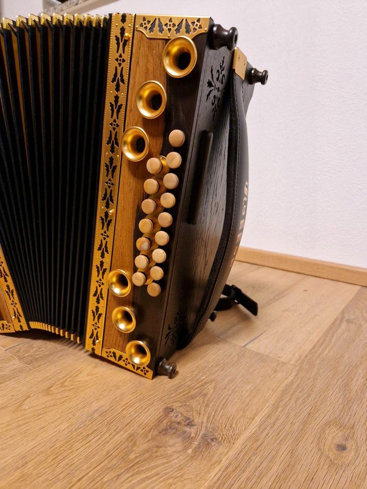 Steirische Harmonika Sammer Grand Edelholz Räuchereiche GCFB in Büchlberg