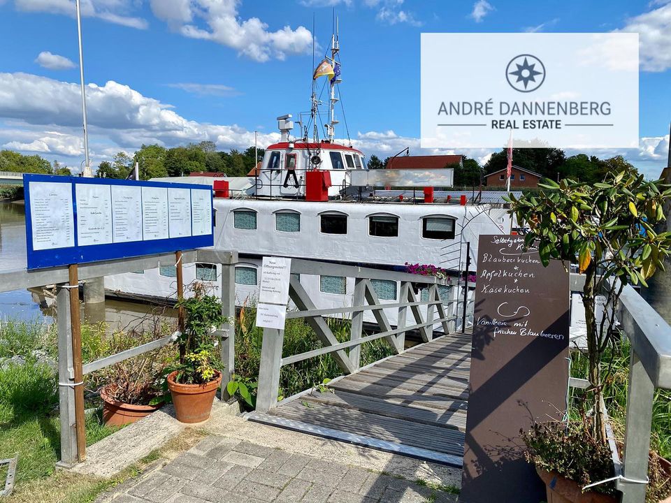 Restaurantschiff, Restaurantbetrieb ehem. Fähre zu verkaufen in Oberndorf