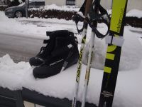 FISCHER Langlauf-Ski SET Bindung Stöcke Schuhe Bayern - Kaufbeuren Vorschau