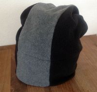 Mütze ❤️ Beanie ❤️ Fleece Colour Blocking schwarz grau Bayern - Reichertshofen Vorschau