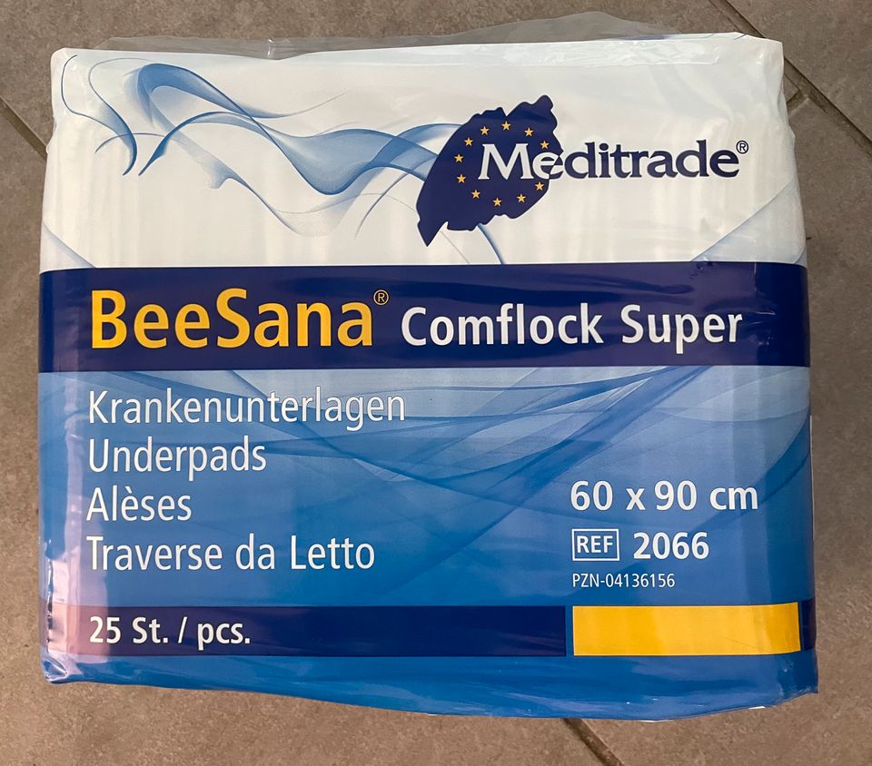 2 X Meditrade BeeSana® Comflock Super Bettunterlagen, 90 x 60 cm in Achern