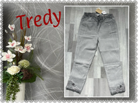 ❤️ TREDY ❤️ Bengalin mit Applikation, Gr.46, grau, Hose, NEU Nordrhein-Westfalen - Gescher Vorschau