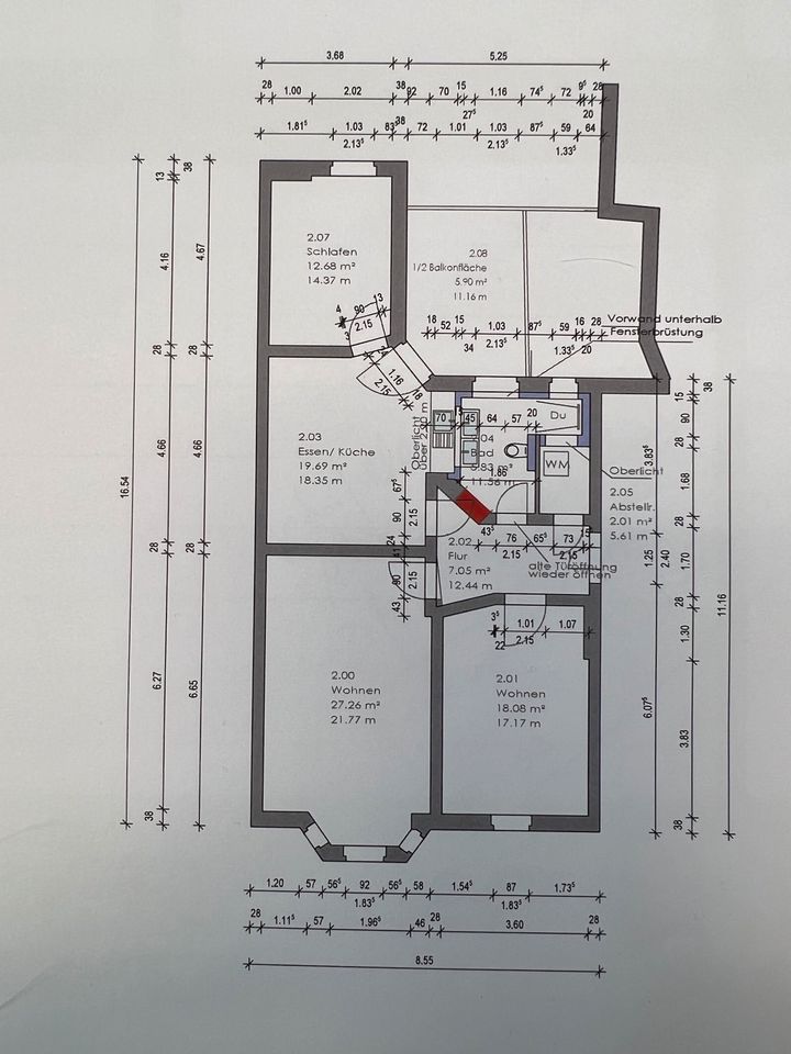 3-Raumwohnung im Zentrum von Wittstock in Wittstock/Dosse