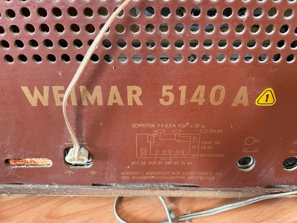 Sternradio Sonneberg Weimar 5140 A Radio, Antiquität in Arenshausen