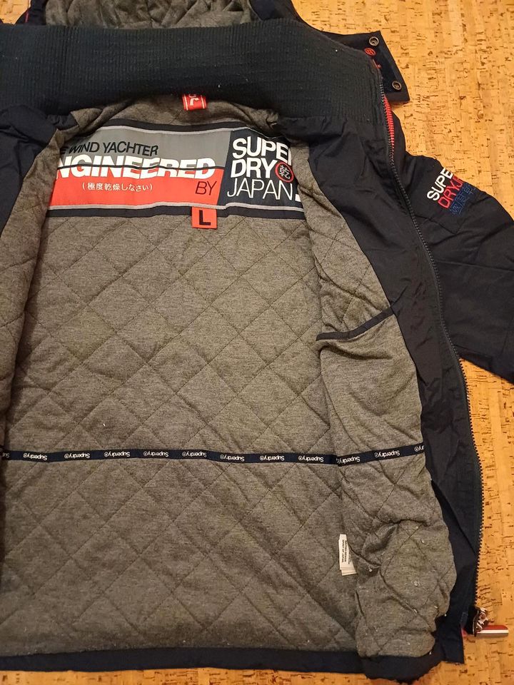 Superdry Jacke L, Wind Yachter dunkelblau in Wetter (Ruhr)