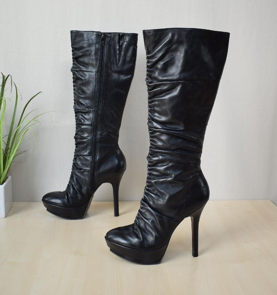 klasse Bronx Echtleder Plateau High-Heel Stiefel Gr. 39 - NEU in Neulingen