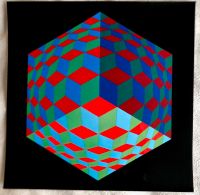 Vasarely Progressions 2 Hochglanz-Kunstdruck HAT-VI 41 x 41 cm Mitte - Tiergarten Vorschau