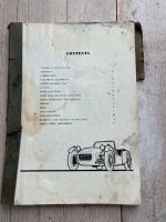 Lotus Seven Owners Manual Reparaturbuch Reparaturanleitung Baden-Württemberg - Nordheim Vorschau