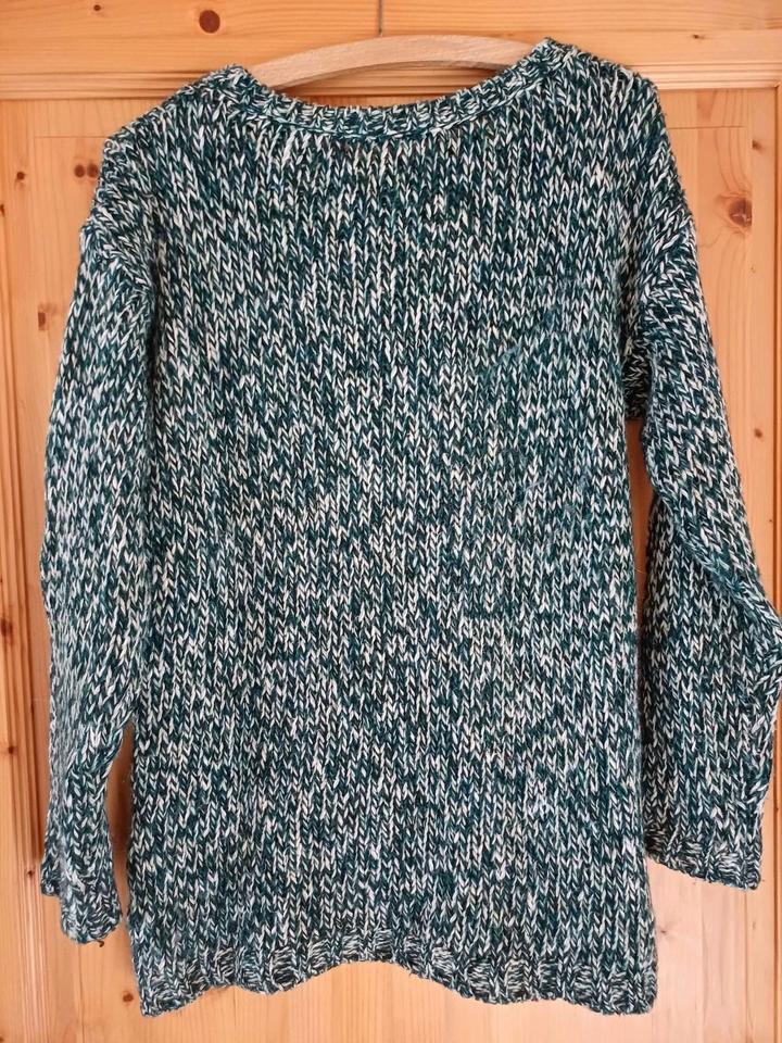 Damen Pullover von edc, Gr. L, grün/weiß, neuwertig in Olpe