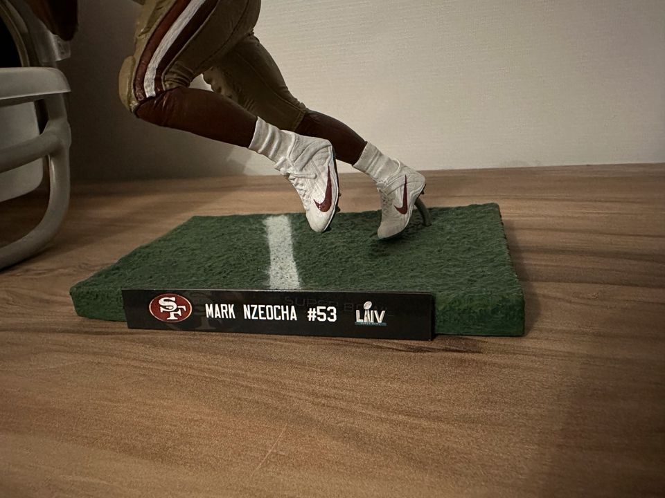 MARK NZEOCHA Figur 3D-Drucker San Francisco 49ers in Schmelz