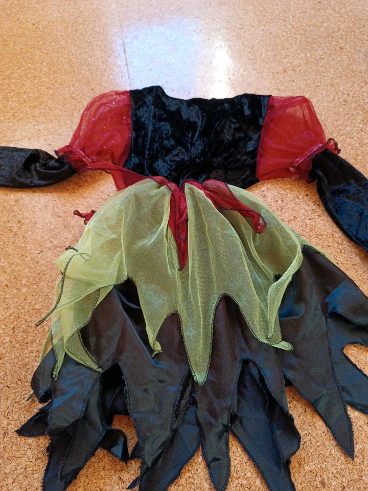 Fasching Kostüm Hexe Waldfee gr. 7-9 in Babenhausen