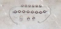 Set Ohrringe, Silberring, Armband, Halskette mit rosa Rodokrosit Düsseldorf - Garath Vorschau