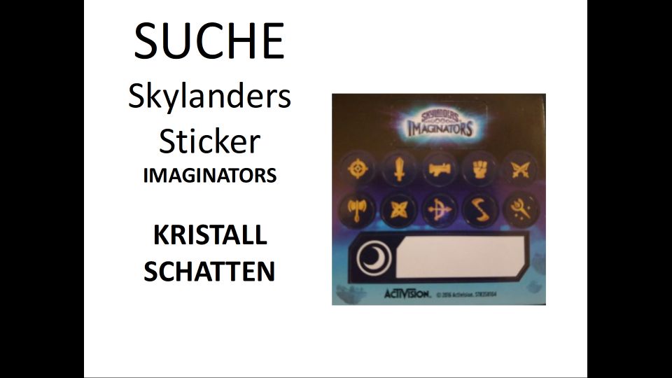 SUCHE Skylanders Sticker, Aufkleber Superchargers, Imaginators in Otzberg