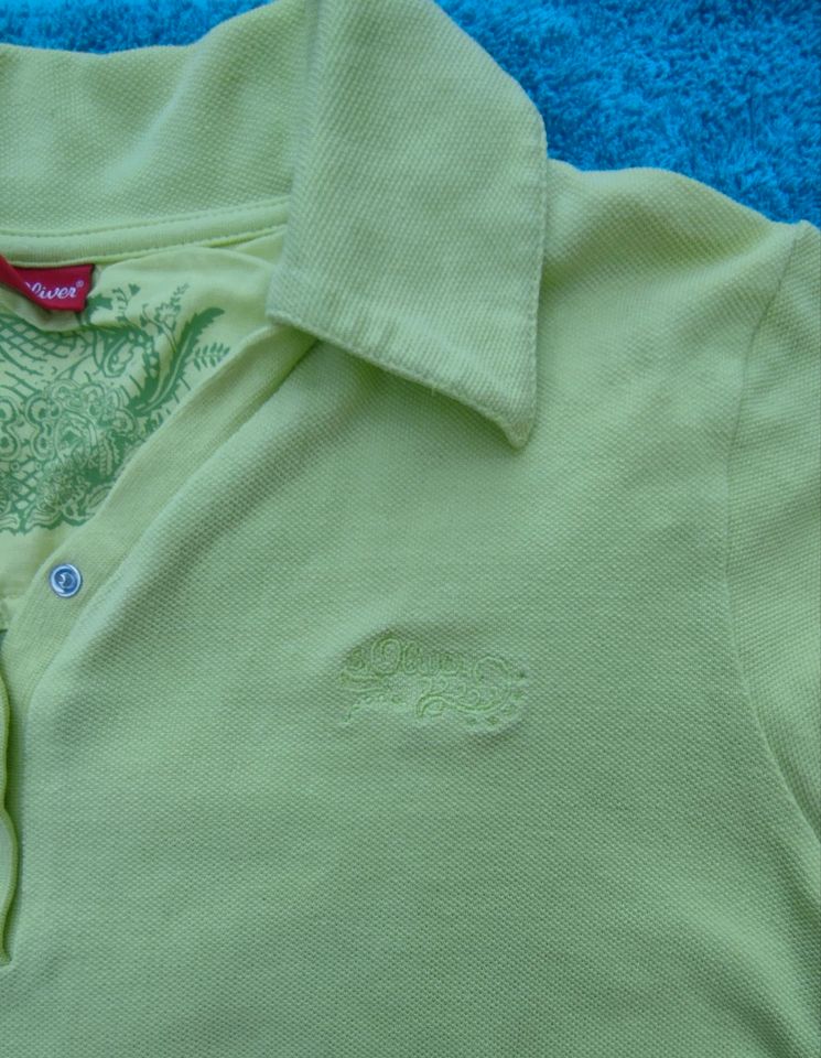 s.oliver  Poloshirt / T-Shirt  Gr.164 grün lindgrün  TOP in Brachttal