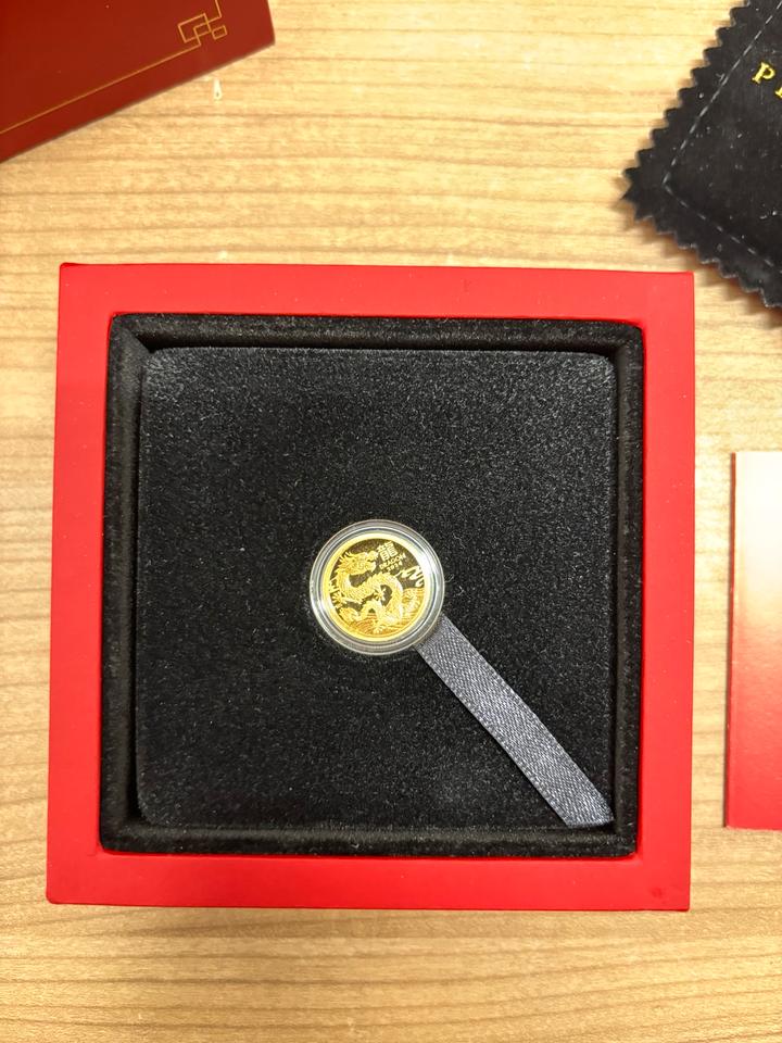 1/10 OZ Goldmünze Lunar 3 Drache polierte Platte limitiert in Bamberg