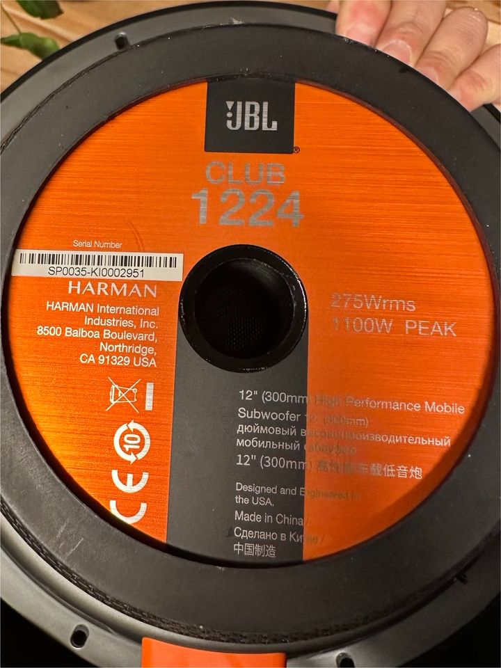 Subwoofer JBL 1224 ( 12“ 30cm) in Köln