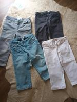 2 Capri Knielänge Jeans weiß und  hellblau M 38 Hessen - Wiesbaden Vorschau