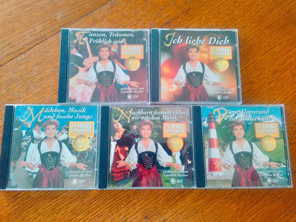 5-tlg. CD-Set "25 Jahre Volksmusik im ZDF" präsent. v. C. Reiber in Allstedt