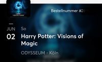Harry Potter Vision of Magic Köln 2. Juni 11:00 Uhr- 1 Erw+1 Kind Hessen - Nidderau Vorschau