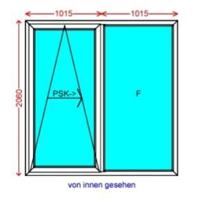 Parallel Schiebe-Kipp-Tür 2x2m weiß in Dortmund