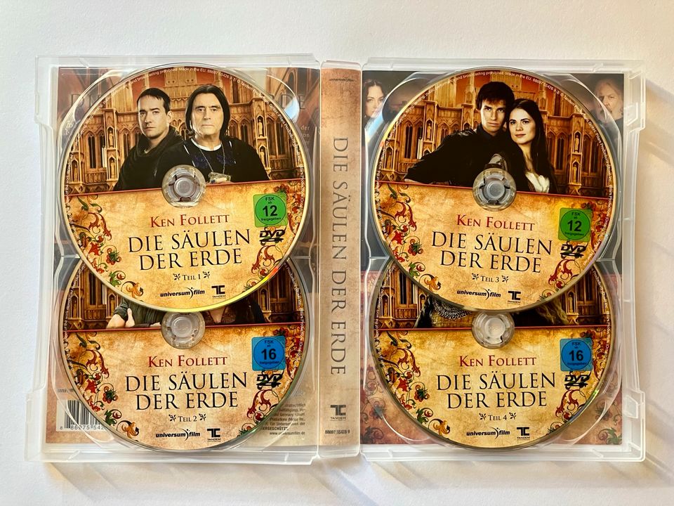 Ken Follett - Die Säulen der Erde - 4 DVDs in Freudenberg