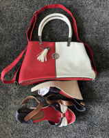 Damen Tasche + Sandalen Set in der Größe 37 Berlin - Friedrichsfelde Vorschau
