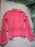 VILA Gr. XS Pullover mit Lochmuster in außergewöhnlichen Rot München - Hadern Vorschau