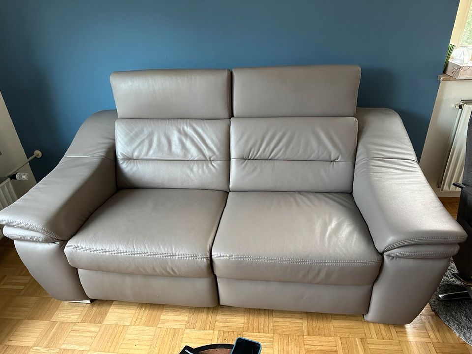 Echt Leder Sofa in grau….Top Zustand!!!!! in Bad Sachsa