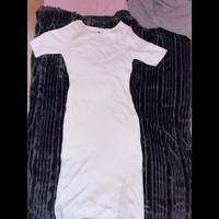 Weißes enges Kleid mit kleinem Schlitz Thüringen - Schmalkalden Vorschau
