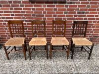 4 Stühle Binsengeflecht | Massivholz Stuhl Niedersachsen - Schneverdingen Vorschau