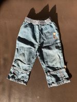 Babyhose Jeans mit Blumen gr.80 Nordrhein-Westfalen - Herten Vorschau