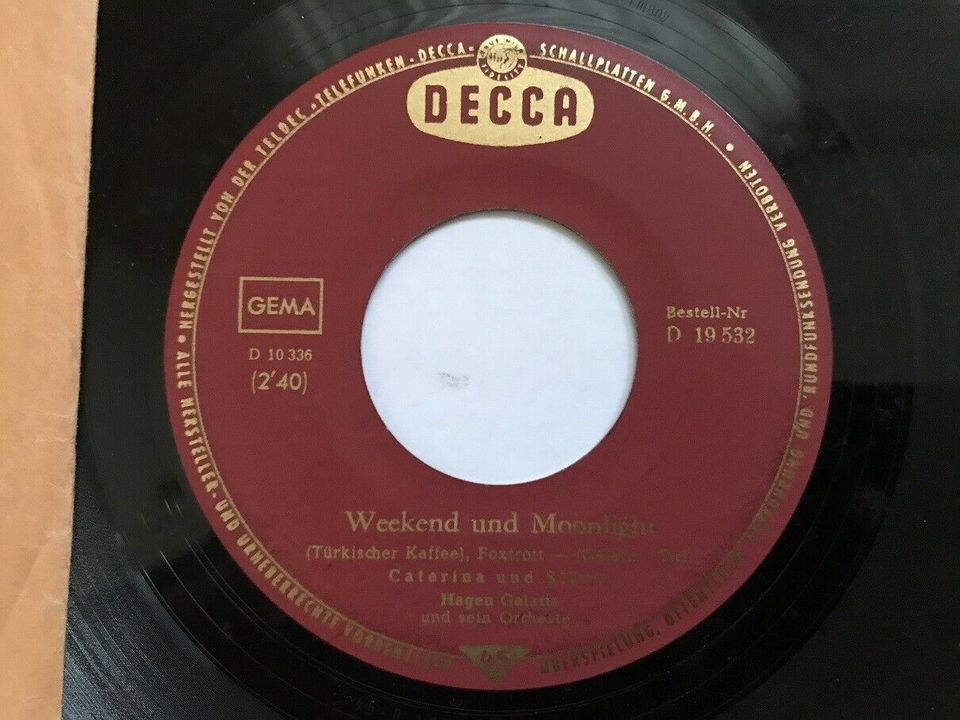 Caterina Valente schöne Decca Single D 19532  Hucke-Tucke in Solingen