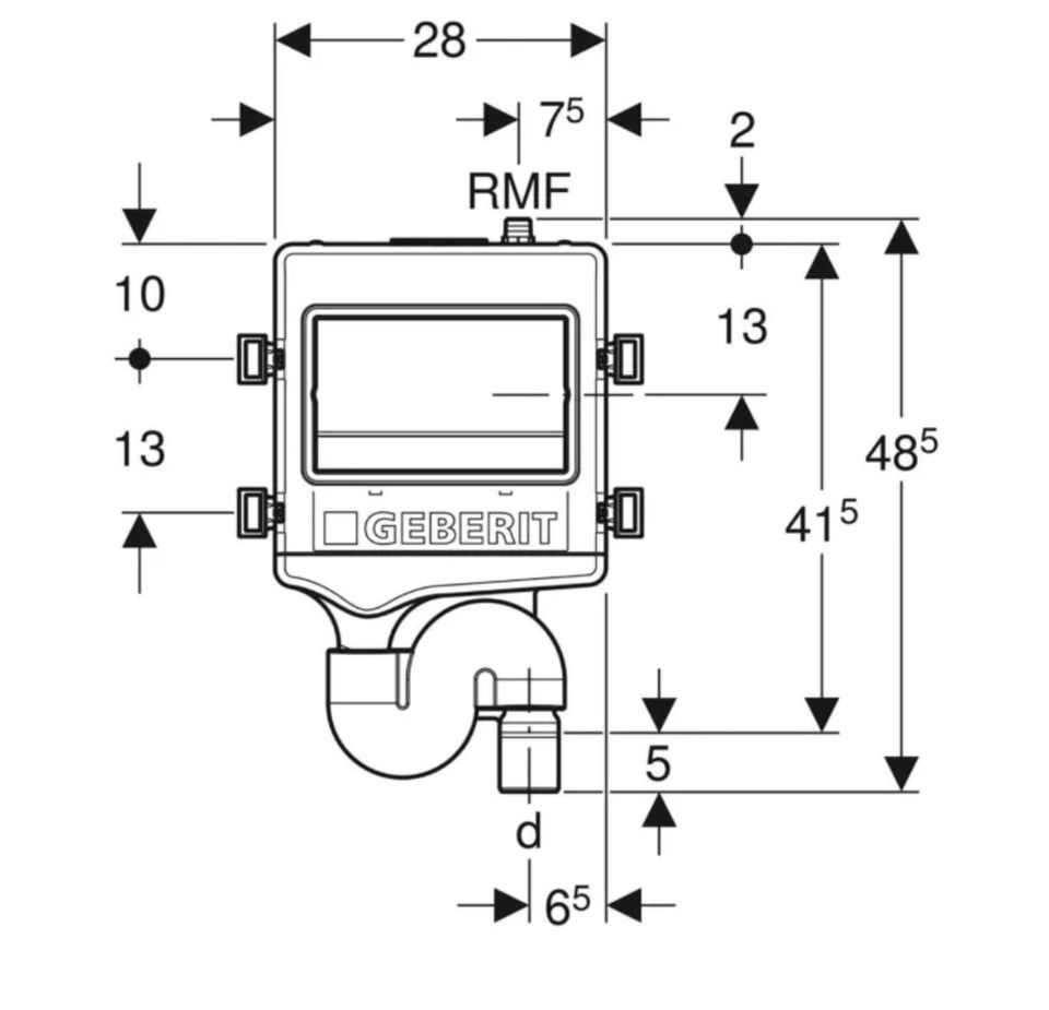 GEBERIT HS30 hygienic flush 616.270.00.1 in Oberhausen