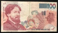 Banknote, Geldschein: 100 Francs (Honderd Frank) aus Belgien Bayern - Kronach Vorschau