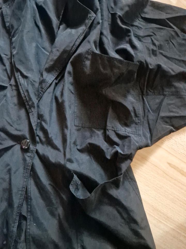 Markenlos Damen Jacke Blazer Übergangsjacke 40 / 42 Schwarz langa in Arendsee (Altmark)