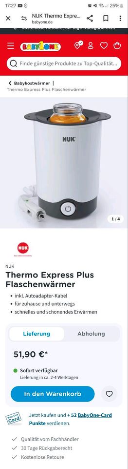 NUK Thermo Express Plus Flaschenwärmer in Offenburg