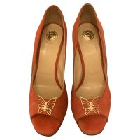 329€ Veloursleder Peeptoes Pumps Plateau High Heels Schmetterling München - Au-Haidhausen Vorschau