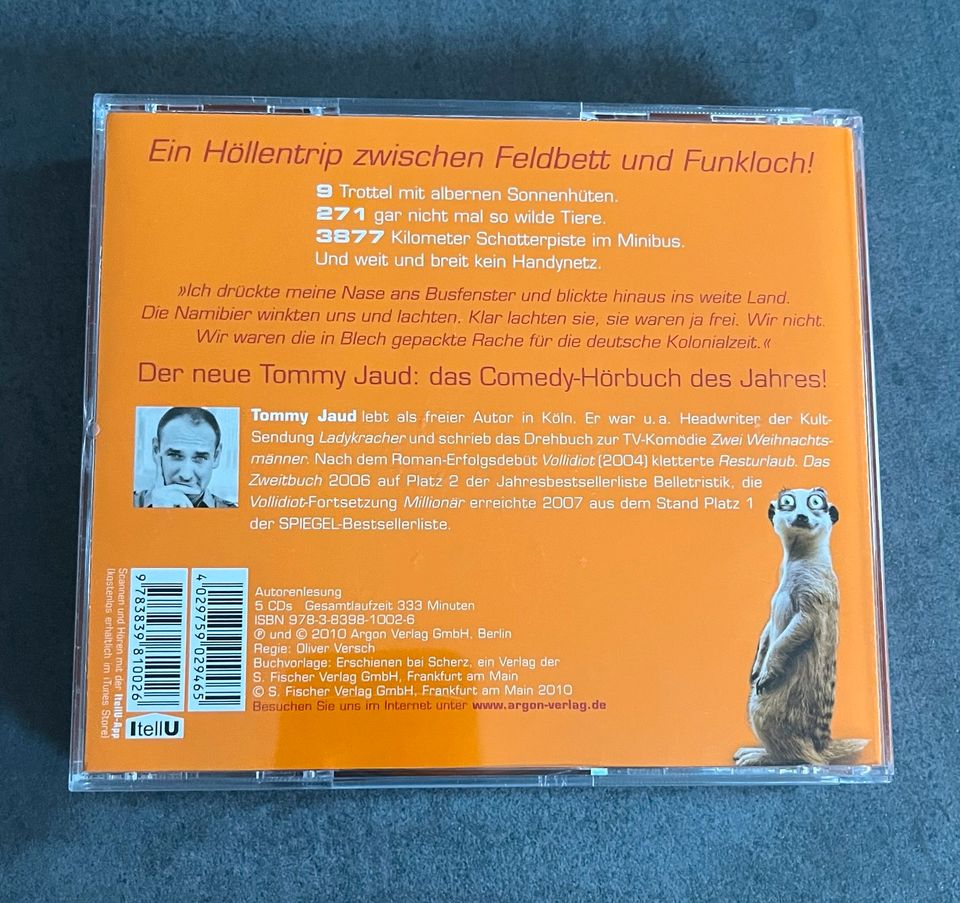 Hörbuch - HUMMEL DUMM Der Hörbuch - Tommy Jaud - 5CDs Humor Argon in Rosdorf