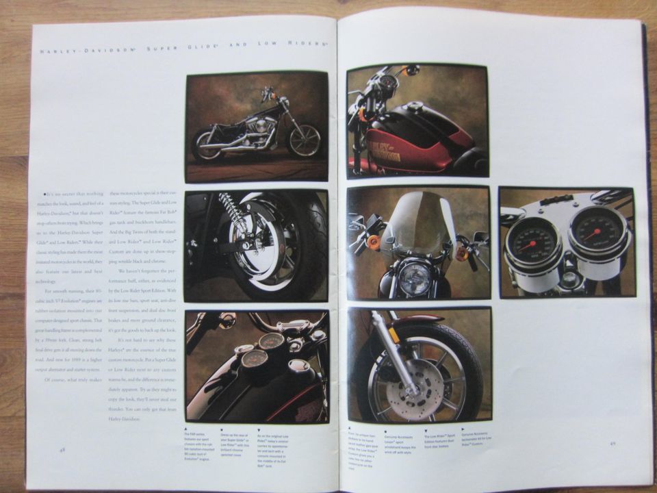 Harley Evo Evolution Prospekt 1989 Sportster FXR Softtail in Geisenfeld