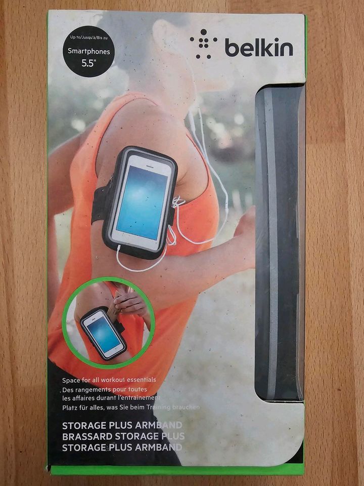 Belkin Storage Plus Armband Case for 5.5" Smartphones  Black  (B1 in Hannover
