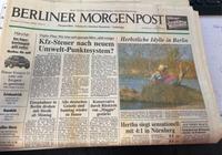 Berliner Morgenpost 25.11.1990 Berlin - Tempelhof Vorschau